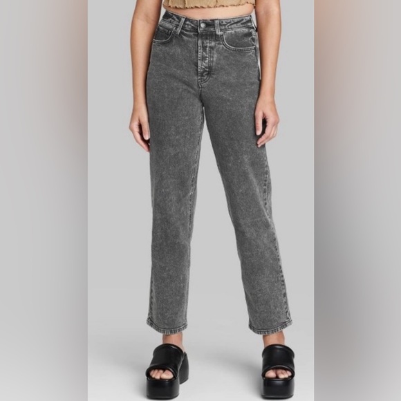 wild fable Denim - Wild Fable Super High Rise Straight Jeans Sz 8